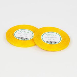 Wstążka rypsowa Akces Żółta, 6mm x 33m